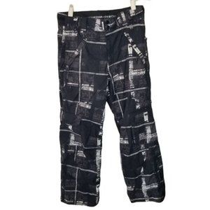 Ride Snowboards Mens M Black All Over Print Lined